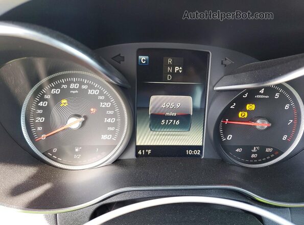 WDDWF4JB2HR288603 2017 MERCEDES-BENZ C Red Widok zestawu wskaźników