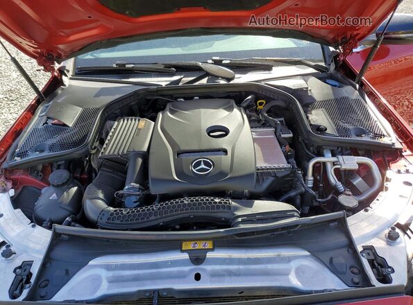 WDDWF4JB2HR288603 2017 MERCEDES-BENZ C Red Widok wnętrza z tyłu