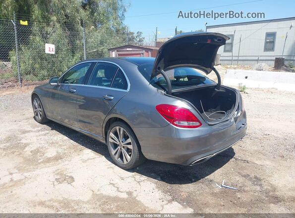 WDDWF4JB5JR413406 2018 MERCEDES-BENZ C-CLASS Серый Задняя левая четверть