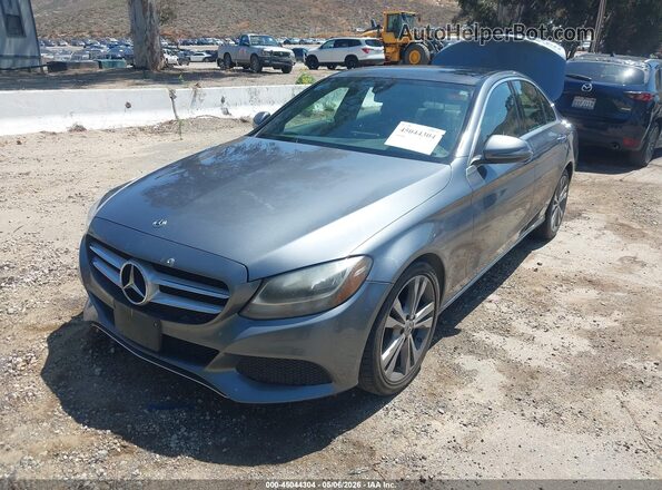 WDDWF4JB5JR413406 2018 MERCEDES-BENZ C-CLASS Серый Передняя левая четверть