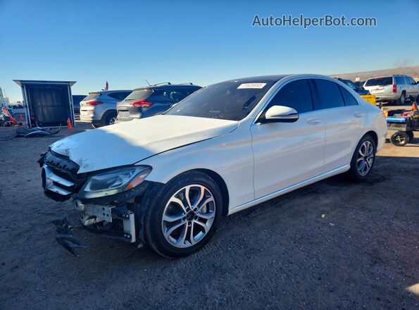 WDDWF4JB5JR421392 2018 MERCEDES-BENZ C Белый Передняя левая четверть