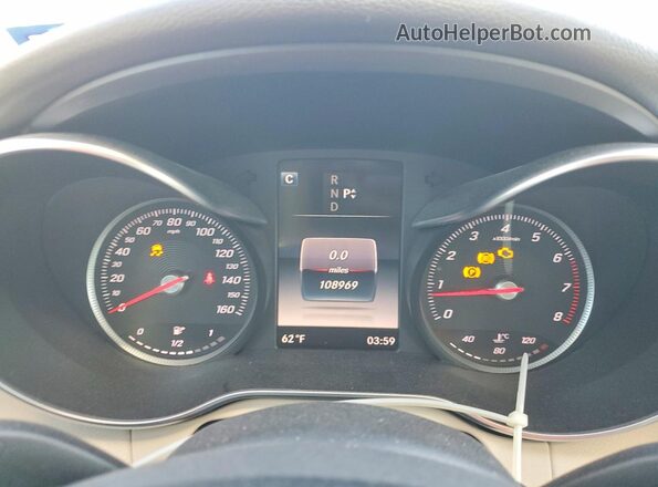 WDDWF4JB6GR136211 2016 MERCEDES-BENZ C Белый Вид щитка приборов
