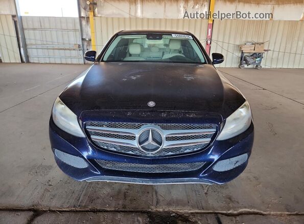 WDDWF4KB0GR140141 2016 MERCEDES-BENZ C Синий Вид спереди
