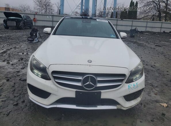 WDDWF4KB1GR140763 2016 MERCEDES-BENZ C Белый Вид спереди
