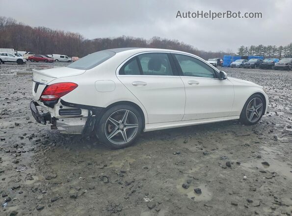WDDWF4KB1GR140763 2016 MERCEDES-BENZ C Белый Задняя правая четверть