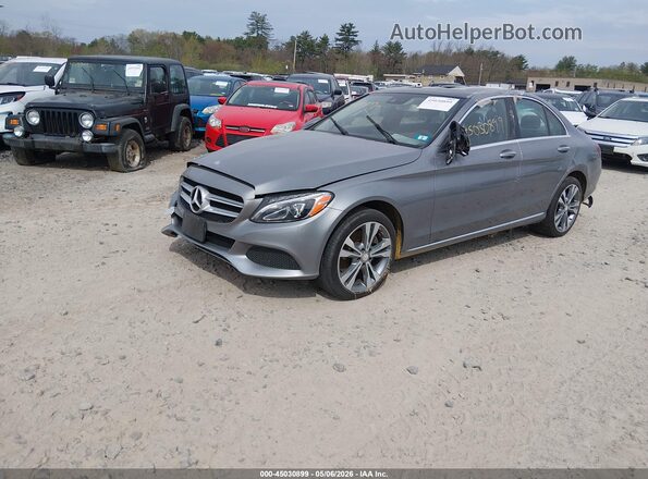 WDDWF4KB3GR173084 2016 MERCEDES-BENZ C-CLASS Серебряный Передняя левая четверть