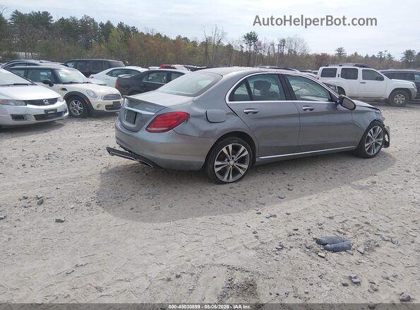 WDDWF4KB3GR173084 2016 MERCEDES-BENZ C-CLASS Серебряный Задняя правая четверть