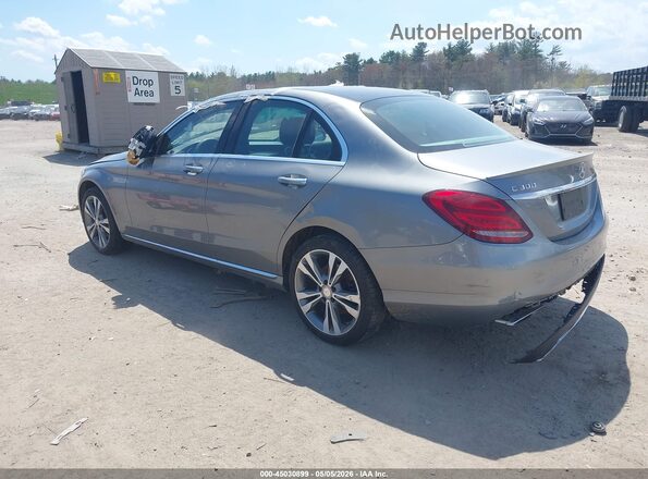 WDDWF4KB3GR173084 2016 MERCEDES-BENZ C-CLASS Серебряный Задняя левая четверть