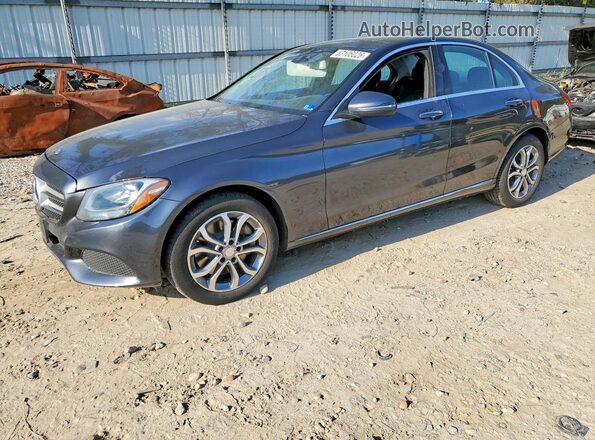 WDDWF4KB9GR178693 2016 MERCEDES-BENZ C Угольный Передняя левая четверть