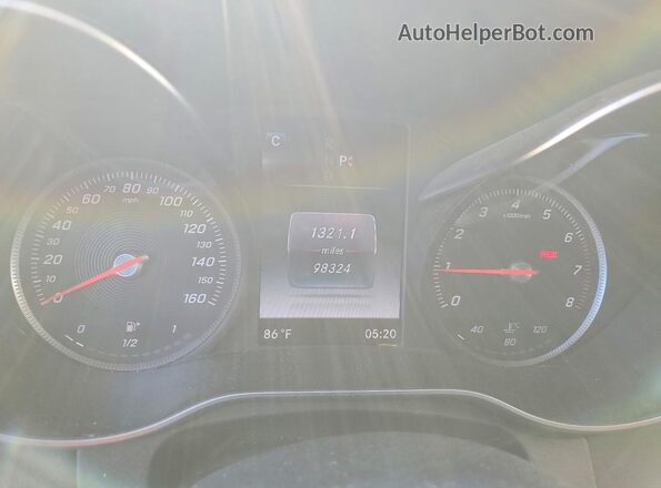 WDDWF4KB9GR178693 2016 MERCEDES-BENZ C Угольный Вид щитка приборов