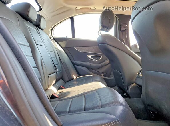 WDDWF4KB9GR178693 2016 MERCEDES-BENZ C Угольный Вид задних сидений