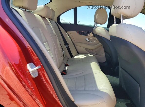 WDDWF4KBXGR163636 2016 MERCEDES-BENZ C Красный Вид задних сидений