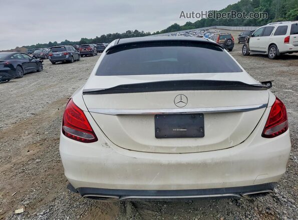 WDDWF4KBXJR375119 2018 MERCEDES-BENZ C White Widok z tyłu
