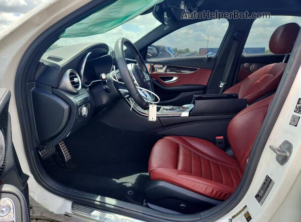 WDDWF6EB1LR558614 2020 MERCEDES-BENZ C White Widok wnętrza z przodu