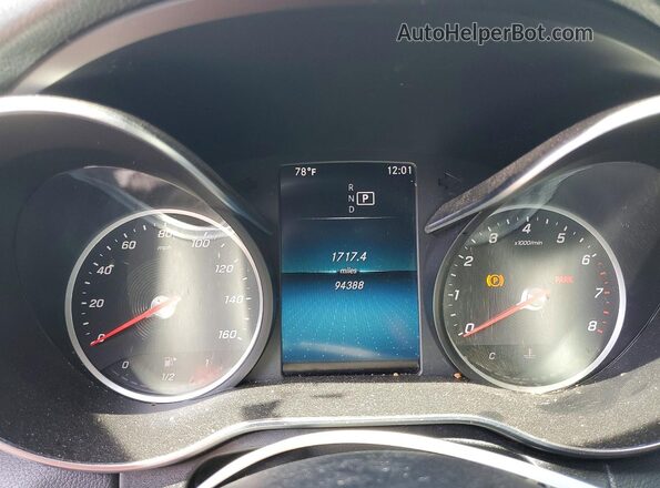 WDDWF8DB1LR532057 2020 MERCEDES-BENZ C Серебряный Вид щитка приборов