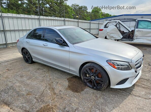 WDDWF8DB1LR532057 2020 MERCEDES-BENZ C Серебряный Передняя правая четверть