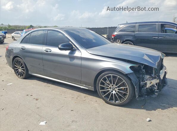 WDDWF8DB2LR527062 2020 MERCEDES-BENZ C Gray Delantero derecho