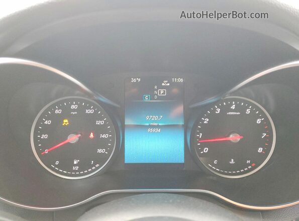 WDDWF8EB6LR553940 2020 MERCEDES-BENZ C Gray ხელსაწყოთა პანელის ხედი