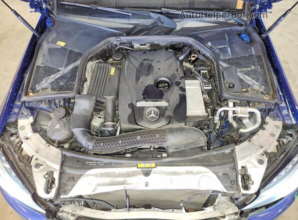 WDDWJ4JB3HF368461 2017 MERCEDES-BENZ C Синий Вид задней части салона
