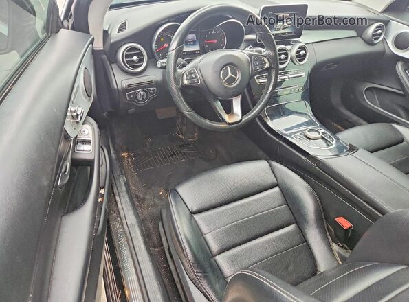 WDDWJ4JB3HF369741 2017 MERCEDES-BENZ C Черный Вид панели приборов