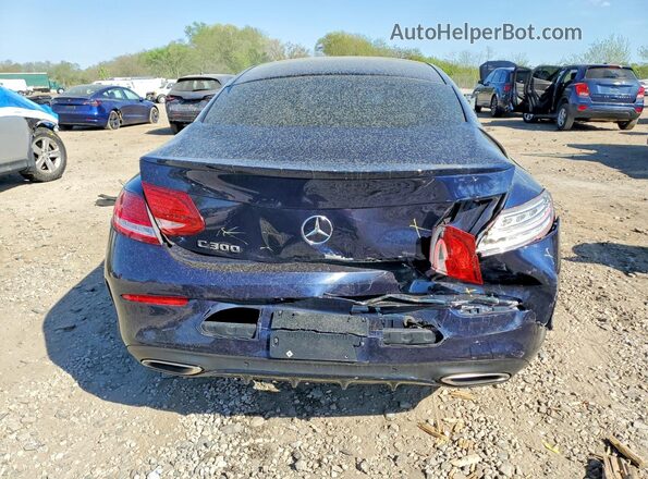 WDDWJ4JB3JF721707 2018 MERCEDES-BENZ C Синий Вид сзади