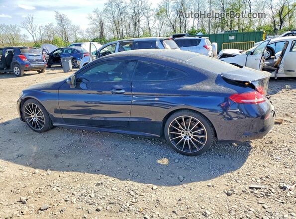 WDDWJ4JB3JF721707 2018 MERCEDES-BENZ C Синий Задняя левая четверть