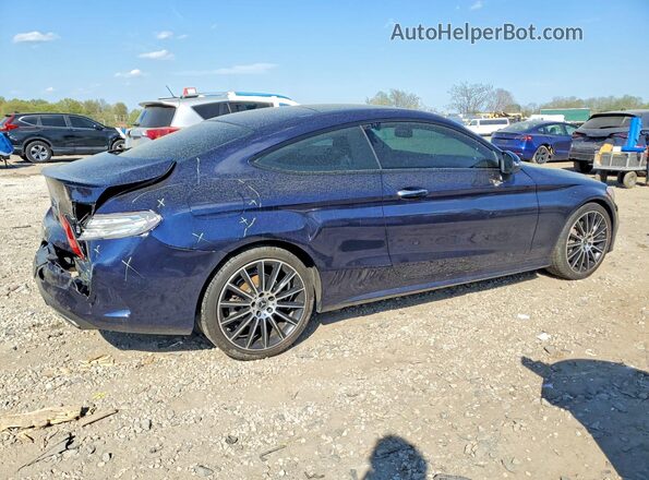 WDDWJ4JB3JF721707 2018 MERCEDES-BENZ C Синий Задняя правая четверть