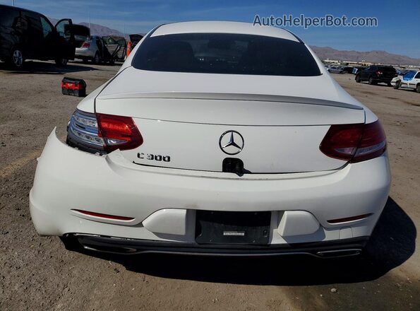 WDDWJ4JB6HF366705 2017 MERCEDES-BENZ C White უკანა ხედი