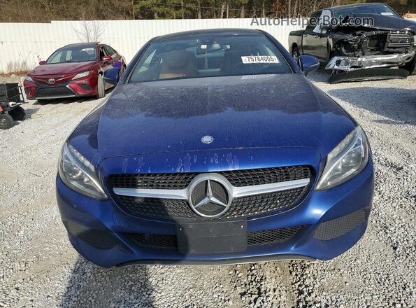 WDDWJ4KB0HF336680 2017 MERCEDES-BENZ C Blue Widok z przodu
