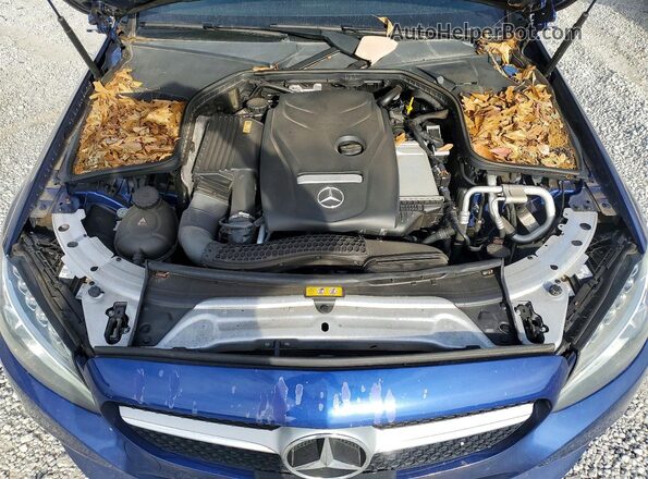 WDDWJ4KB0HF336680 2017 MERCEDES-BENZ C Blue Widok wnętrza z tyłu