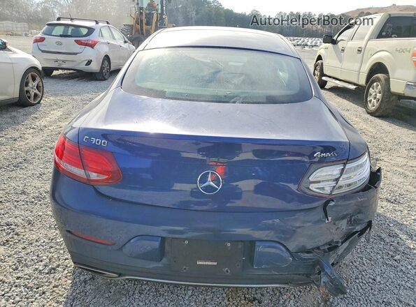WDDWJ4KB0HF336680 2017 MERCEDES-BENZ C Blue Widok z tyłu