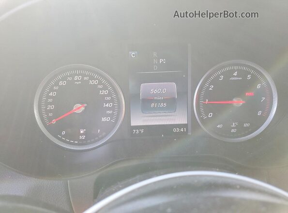 WDDWJ4KB0HF336680 2017 MERCEDES-BENZ C Blue Widok zestawu wskaźników