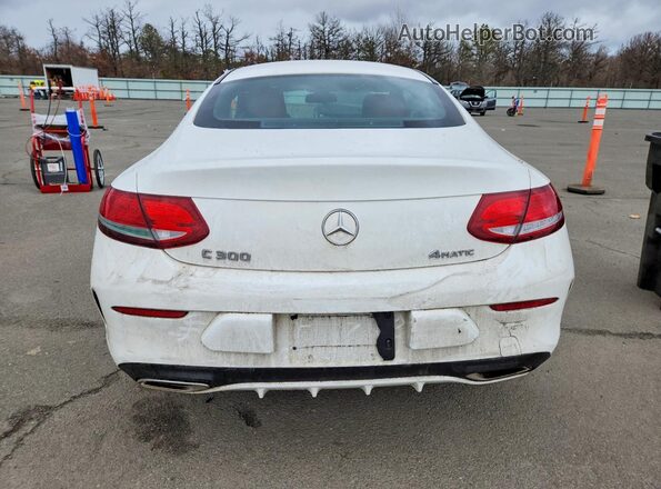 WDDWJ4KB2HF473457 2017 MERCEDES-BENZ C White უკანა ხედი