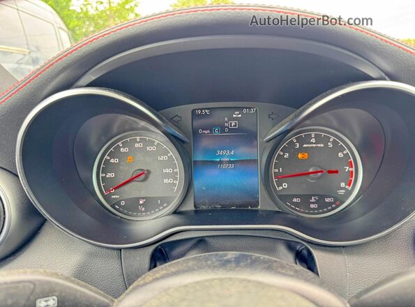 WDDWJ6EB0LF944375 2020 MERCEDES-BENZ C Black Вид панелі приладів