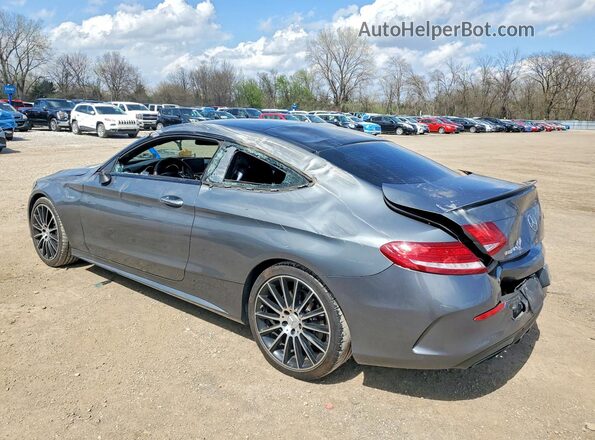 WDDWJ6EB3HF440930 2017 MERCEDES-BENZ C Gray Trasero izquierdo