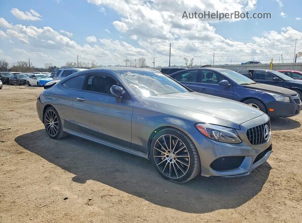 WDDWJ6EB3HF440930 2017 MERCEDES-BENZ C Gray Delantero derecho