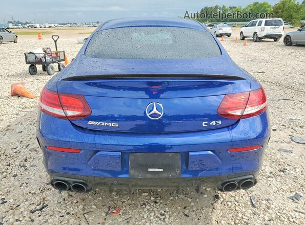 WDDWJ6EB3KF836220 2019 MERCEDES-BENZ C Blue Widok z tyłu