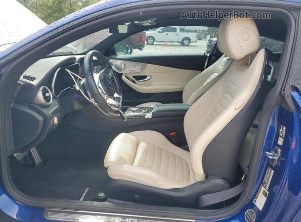 WDDWJ6EB3KF836220 2019 MERCEDES-BENZ C Blue Widok wnętrza z przodu