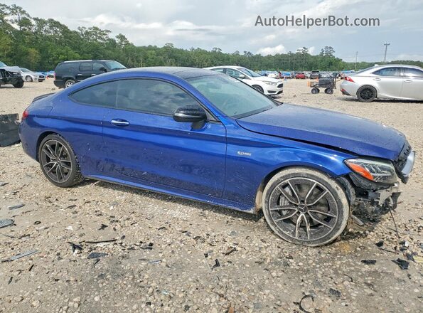 WDDWJ6EB3KF836220 2019 MERCEDES-BENZ C Blue Przód prawy