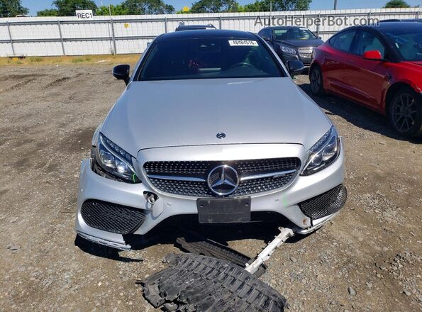 WDDWJ6EB4JF676086 2018 MERCEDES-BENZ C Серебряный Вид спереди