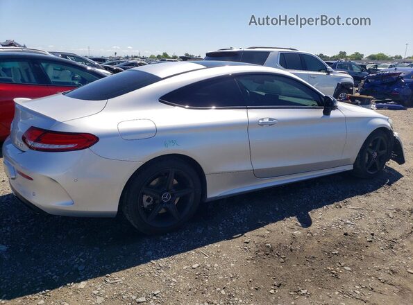 WDDWJ6EB4JF676086 2018 MERCEDES-BENZ C Серебряный Задняя правая четверть