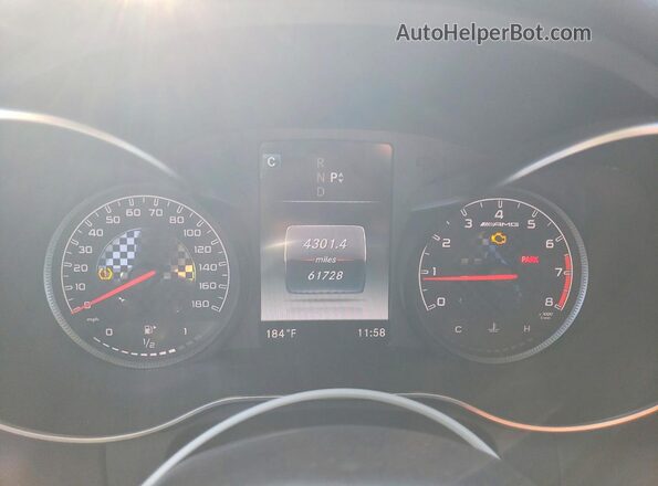 WDDWJ6EB4JF676086 2018 MERCEDES-BENZ C Серебряный Вид щитка приборов