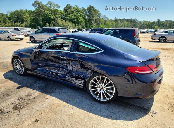 WDDWJ8DB5KF777085 2019 MERCEDES-BENZ C Синий Задняя левая четверть