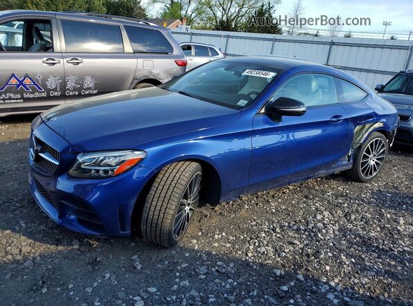 WDDWJ8EB3KF830199 2019 MERCEDES-BENZ C Blue Front left