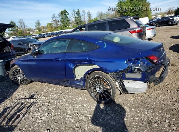 WDDWJ8EB3KF830199 2019 MERCEDES-BENZ C Blue Rear left