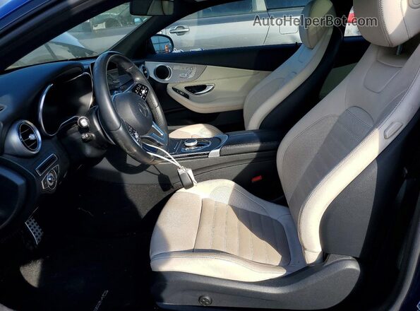 WDDWJ8EB3KF830199 2019 MERCEDES-BENZ C Blue Front interior view