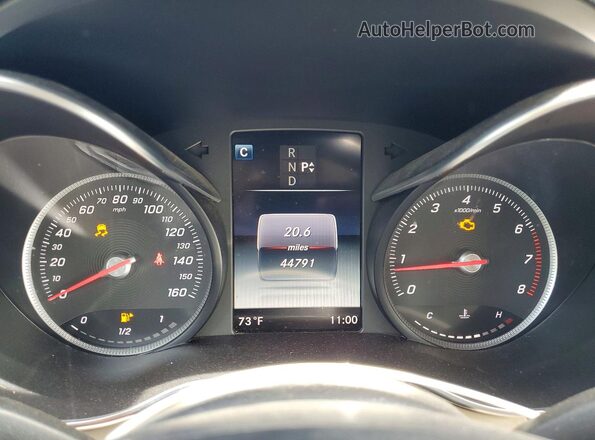 WDDWK4KB3JF631887 2018 MERCEDES-BENZ C Черный Вид щитка приборов
