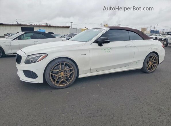 WDDWK6EB3HF480163 2017 MERCEDES-BENZ C White Przód lewy