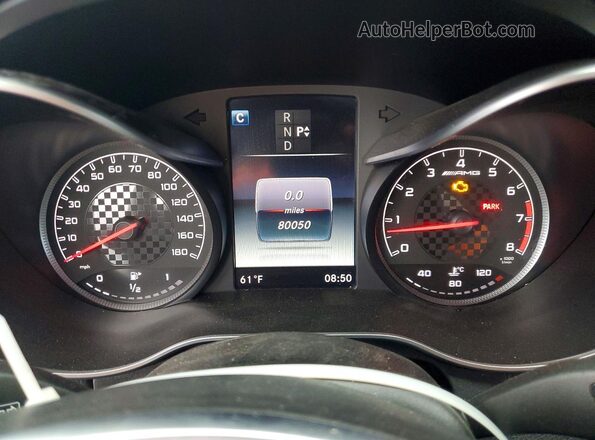 WDDWK6EB3HF480163 2017 MERCEDES-BENZ C White Widok zestawu wskaźników