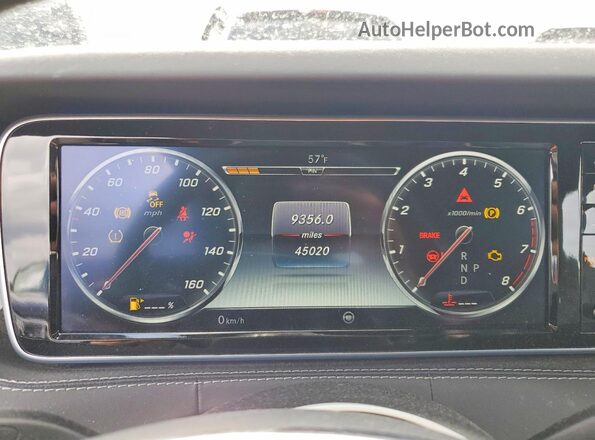 WDDXJ8FB7GA017116 2016 MERCEDES-BENZ S Черный Вид щитка приборов